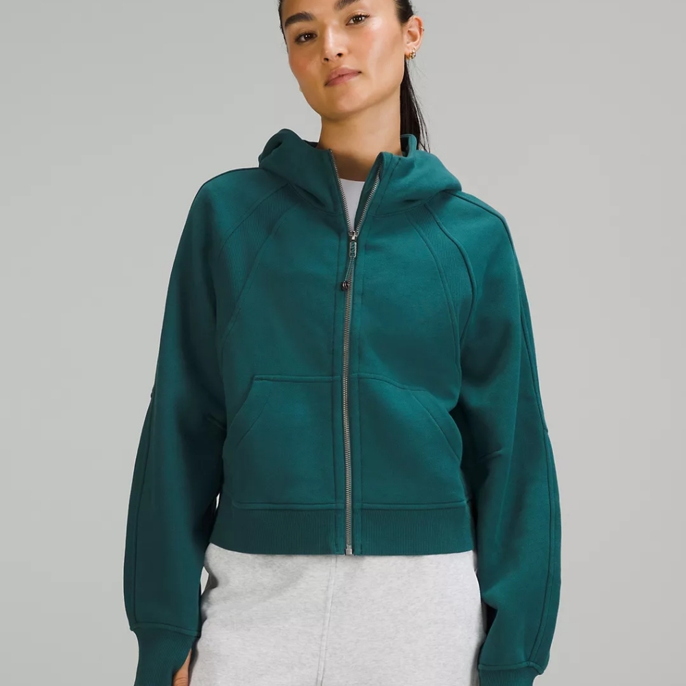 Lululemon oversized full zip, m/l, green jasper
